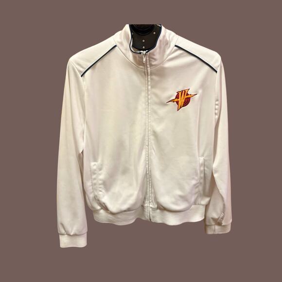 Vintage G-III Sports Men’s White Golden State Warriors Track Jacket Size XL - Picture 1 of 5
